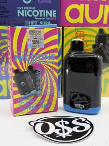 Hitz Aura Disposable VAPE - 50K PUFFS ( NICOTINE ) 3 hitz aura disposable hitz disposable hitz pens hitz aura nicotine vape hitz aura 50k puffs