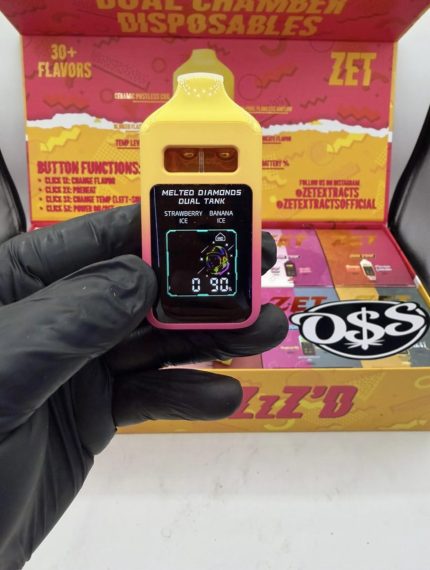 ZET 2G DUOS DISPOSABLE ZET 2G DISPOSABLE ZET 2G DUAL CHAMBER DISPOSABLE ZET MELTED DIAMONDS DUAL TANK