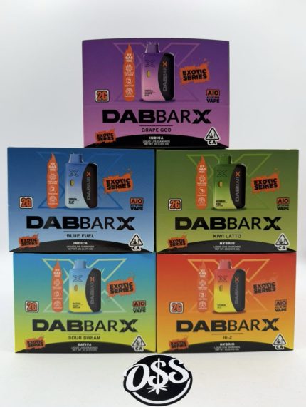 DABBAR X 2G DISPOSABLE dab bar dabbar dabwoods disposable dab bar X 2g exotic series