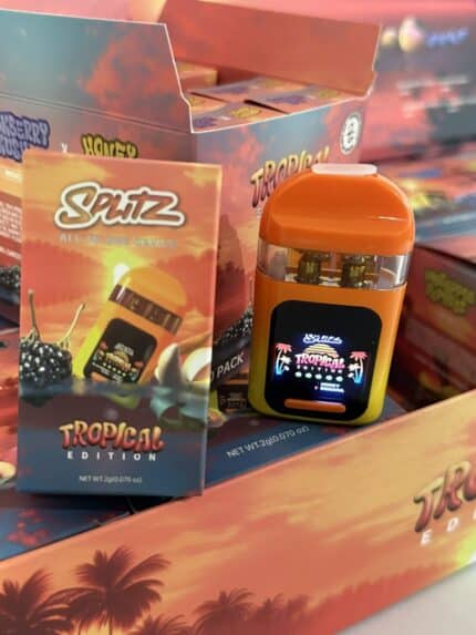 SPLITZ 2G TROPICAL EDITION, SPLITZ TROPICAL EDITION , SPLITZ 2G DISPOSABLE, SPLITZ DISPOSABLE 2G, SPLITZ DISPOSABLE VAPE, SPLITZ 2 GRAM DISPOSABLE